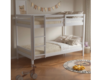 Drevená poschodová posteľ Ineza 90x200 cm - biela