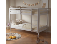 Drevená poschodová posteľ Ineza 90x200 cm - biela