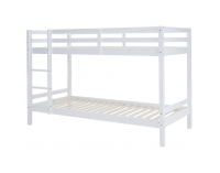 Drevená poschodová posteľ Ineza 90x200 cm - biela