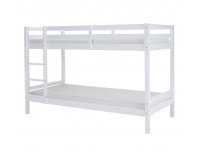 Drevená poschodová posteľ Ineza 90x200 cm - biela