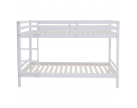 Drevená poschodová posteľ Ineza 90x200 cm - biela