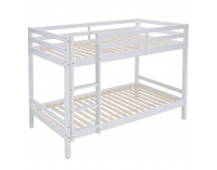 Drevená poschodová posteľ Ineza 90x200 cm - biela