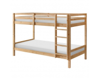Drevená poschodová posteľ Ineza 90x200 cm - prírodná