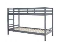 Drevená poschodová posteľ Ineza 90x200 cm - sivá