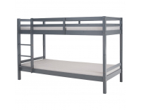 Drevená poschodová posteľ Ineza 90x200 cm - sivá