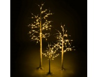Svietiaci strom (3 ks) Ingeborga - biela