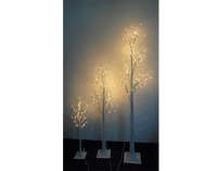 Svietiaci strom (3 ks) Ingeborga - biela