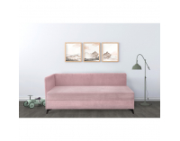 Čalúnená jednolôžková posteľ (váľanda) Isib 120 - ružová