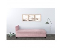 Čalúnená jednolôžková posteľ (váľanda) Isib 120 - ružová