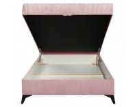 Čalúnená jednolôžková posteľ (váľanda) Isib 120 - ružová