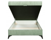 Čalúnená jednolôžková posteľ (váľanda) Isib 120 - zelená