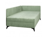 Čalúnená jednolôžková posteľ (váľanda) Isib 120 - zelená