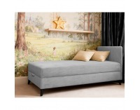 Čalúnená jednolôžková posteľ (váľanda) Isib 90 - svetlosivá