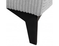 Čalúnená jednolôžková posteľ (váľanda) Isib 90 - svetlosivá