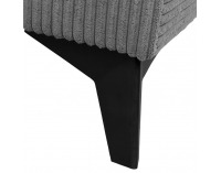 Čalúnená jednolôžková posteľ (váľanda) Isib 90 - tmavosivá