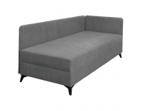 Čalúnená jednolôžková posteľ (váľanda) Isib 90 - tmavosivá