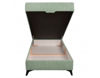 Čalúnená jednolôžková posteľ (váľanda) Isib 90 - zelená
