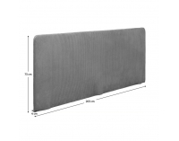 Bočnica k jednolôžkovej posteli (váľande) Isib - tmavosivá