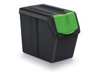 Odpadkový kôš na triedený odpad (4 ks) ISWB20S4 20 l - čierna / kombinácia farieb