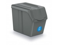 Odpadkový kôš na triedený odpad (4 ks) ISWB20S4 20 l - sivý kameň