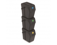 Odpadkový kôš na triedený odpad (3 ks) ISWB25S3 25 l - antracit