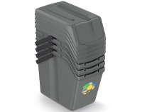 Odpadkový kôš na triedený odpad (4 ks) ISWB25S4 25 l - sivý kameň