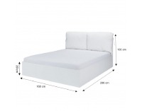 Manželská posteľ Italia 160 160x200 cm - biela