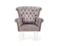 Kreslo Italo - sivá / biela