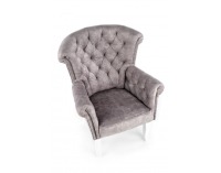 Kreslo Italo - sivá / biela