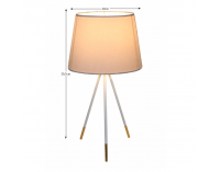 Stolná lampa Jade Typ 5 - biela