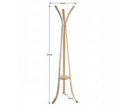 Drevený vešiak Jakob - prírodná