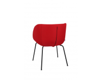 Konferenčné kreslo Janal 4L - červená / čierna