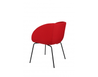 Konferenčné kreslo Janal 4L - červená / čierna