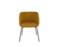 Konferenčné kreslo Janal 4L - horčicová / čierna