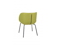 Konferenčné kreslo Janal 4L - limetková / čierna