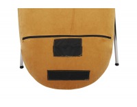 Konferenčné kreslo Janal 4L - okrová / chróm