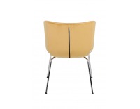 Konferenčné kreslo Janal 4L - okrová / chróm