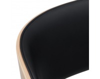 Kancelárske kreslo Janon - čierna / svetlý orech