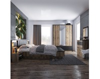 Lavica s úložným priestorom k posteli Jarek 160 - dub monastery