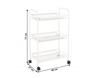 Servírovací stolík na kolieskach Jaron - biela