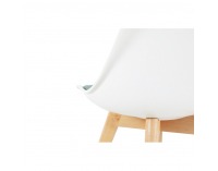 Jedálenská stolička Damara - biela / zelená / buk