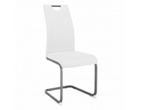 Jedálenská stolička Dekoma - biela