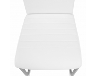 Jedálenská stolička Dekoma - biela