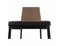 Jedálenská stolička Enra - svetlohnedá / čierna