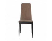 Jedálenská stolička Enra - svetlohnedá / čierna