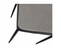 Jedálenská stolička Enra - svetlosivá / čierna