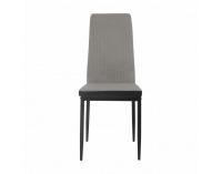 Jedálenská stolička Enra - svetlosivá / čierna