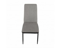 Jedálenská stolička Enra - svetlosivá / čierna