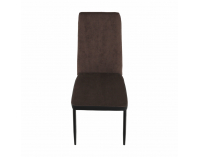 Jedálenská stolička Enra - tmavohnedá / čierna