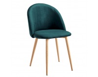 Jedálenská stolička Fluffy - smaragdová